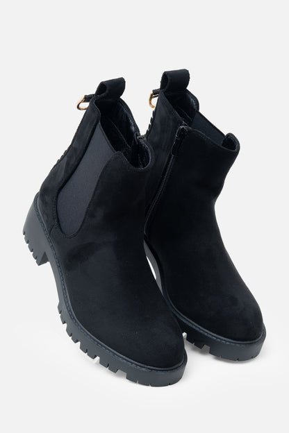 Sparkly Chainstorm Boots Black, featuring embellished Back